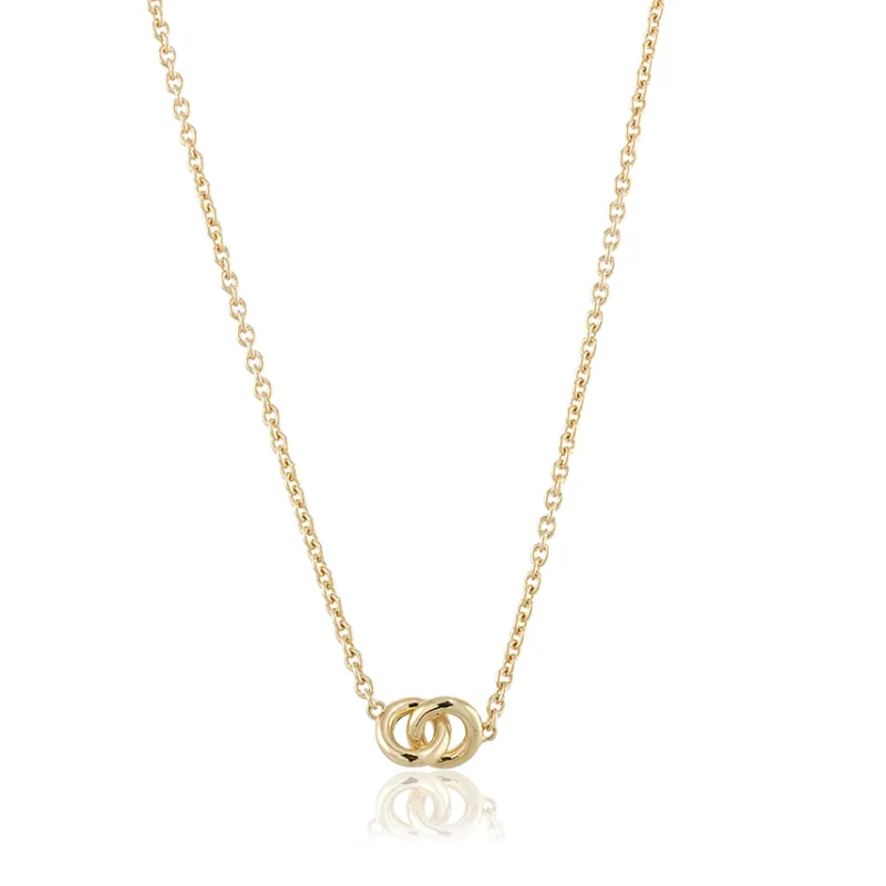 Carolina Gynning smycken Gynning Jewelry The Knot Mini Halsband Guld gp39
