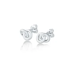 Carolina Gynning smycken Gynning Jewelry The Knot Mini Örhängen Silver S37