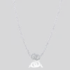 Carolina Gynning smycken Gynning Jewelry The Knot Sparkling Mini Halsband – Silver
