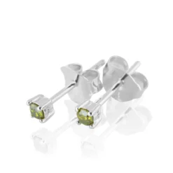 Carolina Gynning smycken Gynning Jewelry Time To Glow Mini Örhängen XS Grön Silver
