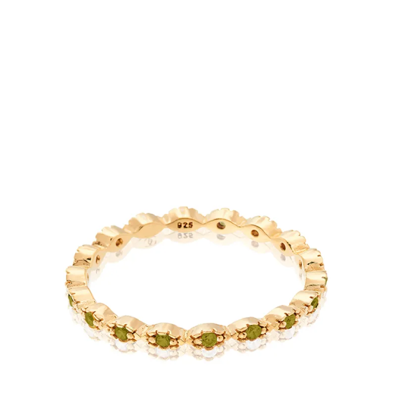 Carolina Gynning smycken Gynning Jewelry Time To Glow Ring Grön Guld