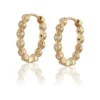 Carolina Gynning smycken Gynning Jewelry Time to glow örhängen creol – L (Guld)