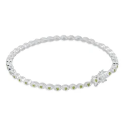 Carolina Gynning smycken Gynning Jewelry Time To Glow T-armband Silver Grön (Mega kampanj)