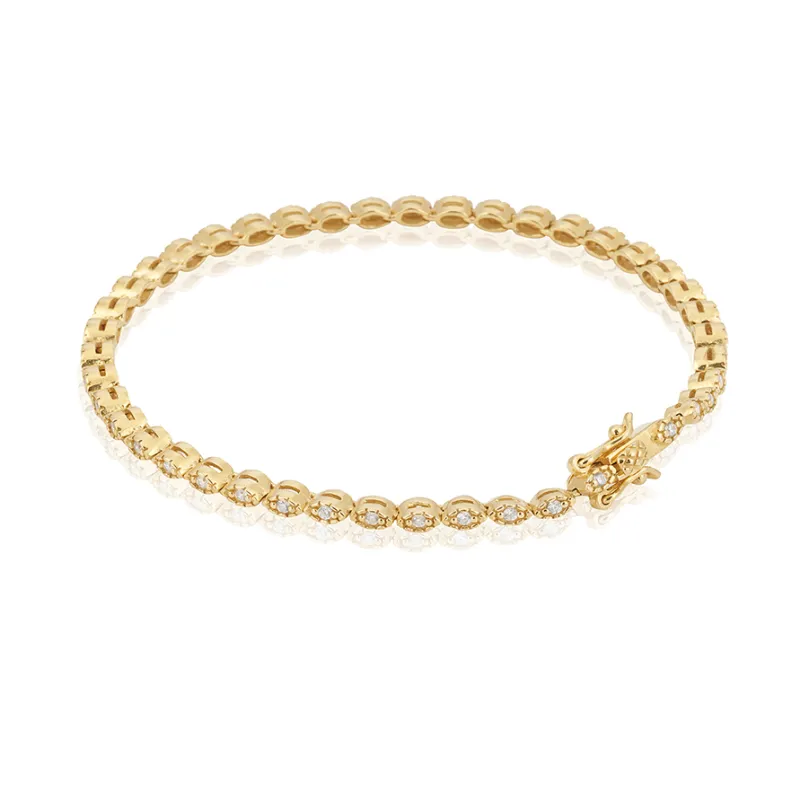 Carolina Gynning smycken Gynning Jewelry Time To Glow T-armband Guld Champagne