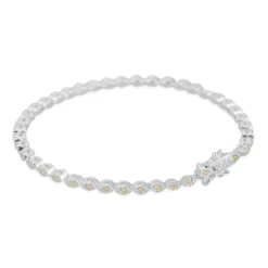 Carolina Gynning smycken Gynning Jewelry Time To Glow T-armband Silver Champagne