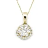 Halo Hänge i 18K Guld med 0.34ct TW/SI Diamanter – MSG54G