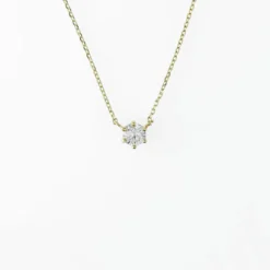 Halsband Solitaire 18K Guld 15114-4YCZ