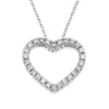 Hjärta Hänge i 18K Vitguld med 0.26ct TW/SI Diamanter – MSG56W