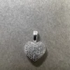 Hjärta i 18K Vitguld med Diamanter HJG019