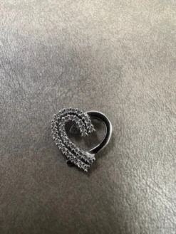 Hjärta i 18K Vitguld med Diamanter HJG014