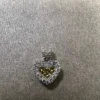 Hjärta i 18K Vitguld med Diamanter HJG024