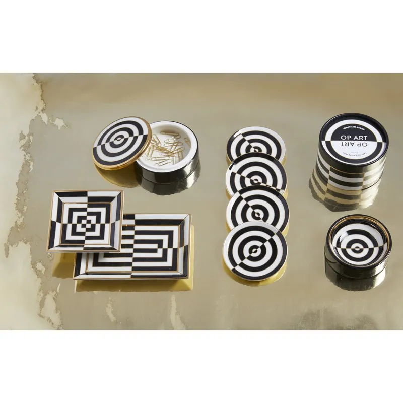 Jonathan Adler Op Art Rectangle Fat
