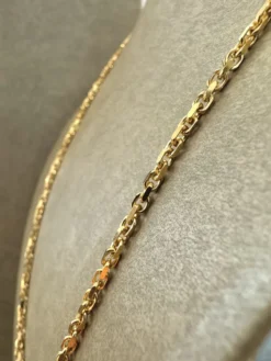 18K Guld Ankarlänk Halsband – ABH003G