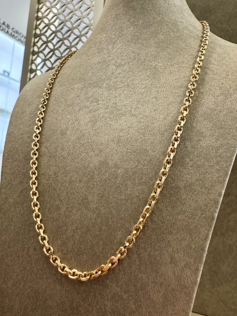 18K Guld Ankarlänk Halsband – ABH002G