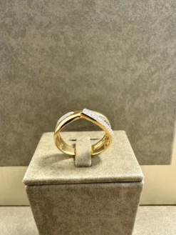 18K Guld – Diamant Ring – RBG039 ( Begagnad )