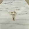 18K Guld Kors Cubic Zirconia – ZKHG005