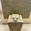 18K Guld + Vitguld Klackring – KLR011G18