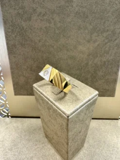 18K Guld + Vitguld Klackring – KLR011G18