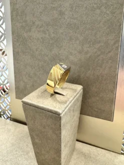 18K Guld + Vitguld Klackring – KLR011G18