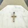18K Guld x Vitguld Kors – KH015G