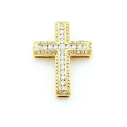 Kors i 18K Guld med 0.51ct TW/SI Diamanter – MSG12G