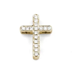 Kors i 18K Guld med 0.27ct TW/SI Diamanter – MSG10G