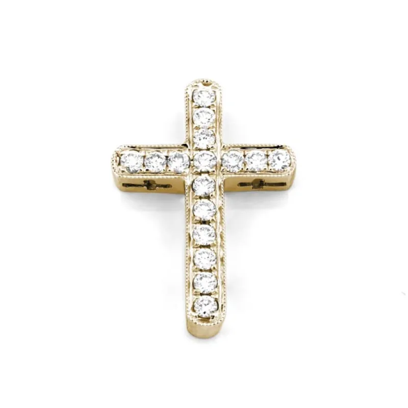 Kors i 18K Guld med 0.27ct TW/SI Diamanter – MSG10G