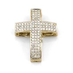 Kors i 18K Guld med 0.39ct TW/SI Diamanter – MSG09G