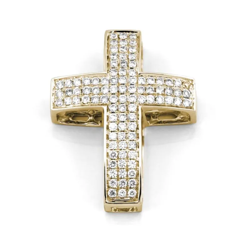 Kors i 18K Guld med 0.39ct TW/SI Diamanter – MSG09G