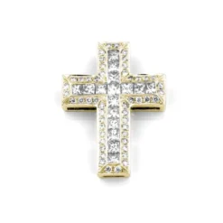 Kors i 18K Guld med 0.58ct TW/SI Diamanter – MSG05G