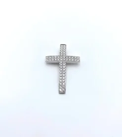 Kors i 18K Vitguld med 0.73ct TW/SI Diamanter – MRV01
