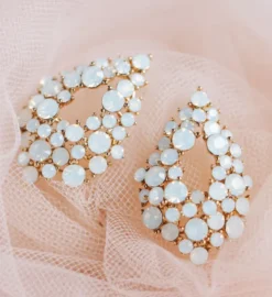 Lily And Rose Alice Örhängen Guld – White Opal (60564)