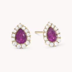 Lily And Rose Amelie Örhängen – Amethyst (Guld) 60780