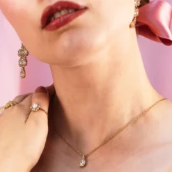 Lily And Rose Bianca Halsband Guld – Crystal (41161)