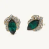 Lily And Rose Camille Stud Örhängen – Emerald/Svart (Guld) 65052