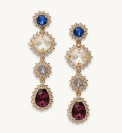 Lily And Rose Celia Örhängen Guld – Sapphire (66061)