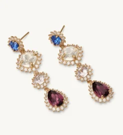 Lily And Rose Celia Örhängen Guld – Sapphire (66061)