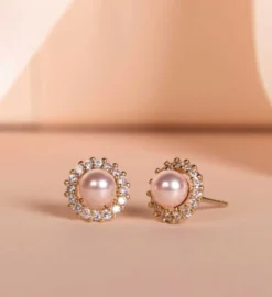 Lily And Rose Colette Pärl Stud Örhängen – Rosaline (Guld) 65091