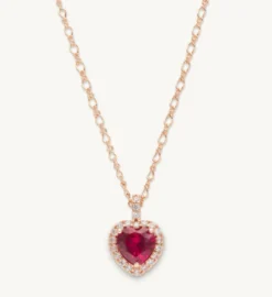 Lily And Rose Delphine Halsband – Pink Ruby (Guld) 41121