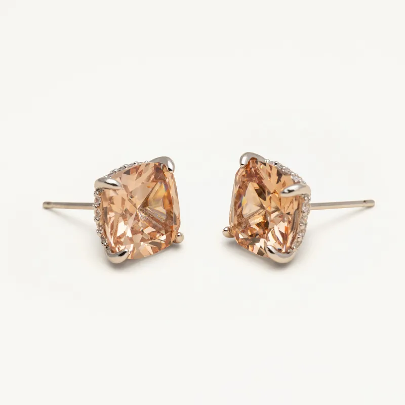 Lily And Rose Desiree studs Champagne – Silver