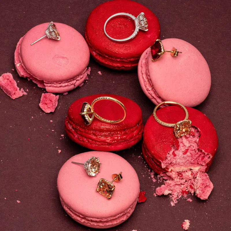 Lily And Rose Desiree studs Champagne – Guld