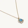 Lily And Rose Emily Halsband Guld – Icey Blue (241069)