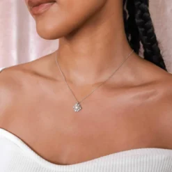 Lily And Rose Emily Pearl Halsband – Ivory (Silver) 41062