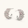 Lily And Rose Laurel Hoops Örhängen- Silver 66031