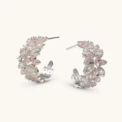 Lily And Rose Laurel Hoops Örhängen- Silver 66031
