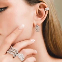 Lily And Rose Laurel Hoops Örhängen- Silver 66031