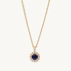 Lily And Rose Laurie Halsband Guld – Sapphire (41145)