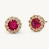 Lily And Rose Laurie Örhängen Guld – Pink Ruby (66015)