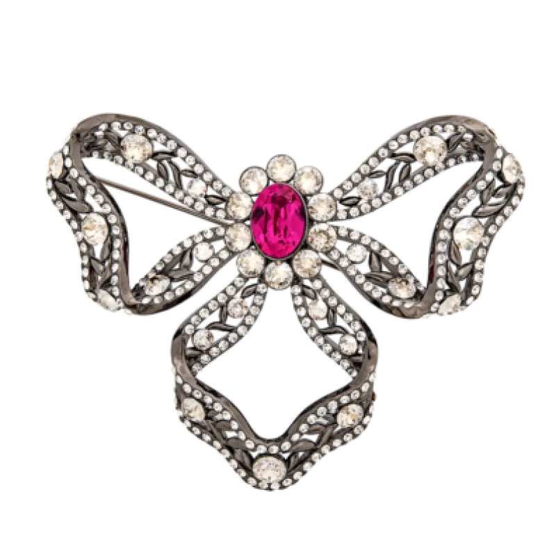 Lily And Rose Marie Antoinette Brooch – Fuschia 70291