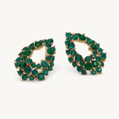 Lily And Rose Petite Alice Örhängen Guld – Emerald (261633)